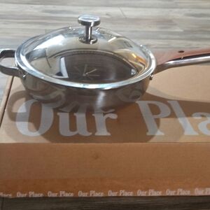 Our Place Titanium Always Pan Pro w Lid and Wood Spatula